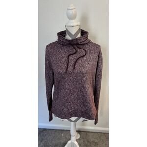 WOMENS Mondetta Performance Luxury Purple Long Slv. Turtleneck Sweater  Medium